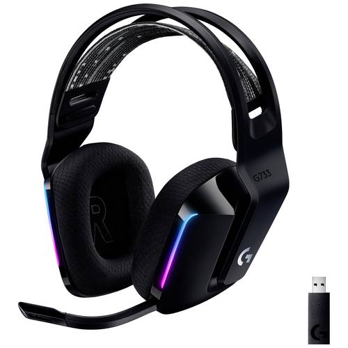 Thumbnail - Logitech Gaming G733 LIGHTSPEED On Ear Headset Funk 7.1 Surround Schwarz Lautstärkeregelung Gaming