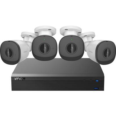 IMOU POE-Kit IM-PoE-Security-Kit-imou LAN IP-Überwachungskamera-Set 4-Kanal mit 4 Kameras 1920 x 1080 Pixel  