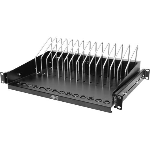 Digitus DN-97665 19 Zoll Netzwerkschrank-Geräteboden 1 HE Ausziehbar, variable Befestigungsschienen Geeignet für Schrank...