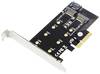Digitus DS-33170 2+1 Port M.2 Controller PCIe Passend für (SSD): 2230, 2242, 2260, 2280 inkl. Low-Profile Slotblech