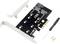 PCIe-Adapterkarte für M.2-SSD mit Schraubendreher und Schrauben. Geeignet für 2230, 2242, 2260, 2280 Formate.