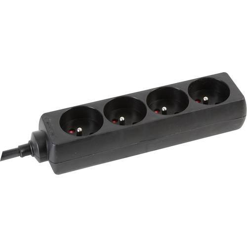 Perel EB4STB25HQ Steckdosenleiste 4fach Schwarz 1 St.