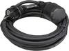 Perel EC05R15STBHQ Strom Verlängerungskabel 16 A Schwarz 5.00 m H05RR-F 3G 1,5 mm²