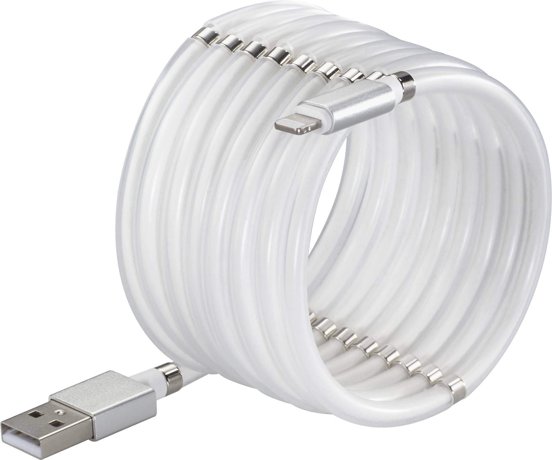 CONRAD Renkforce USB 2.0 Anschlusskabel [1x USB 2.0 Stecker A - 1x Apple Lightning-Stecker] 1.00 m W