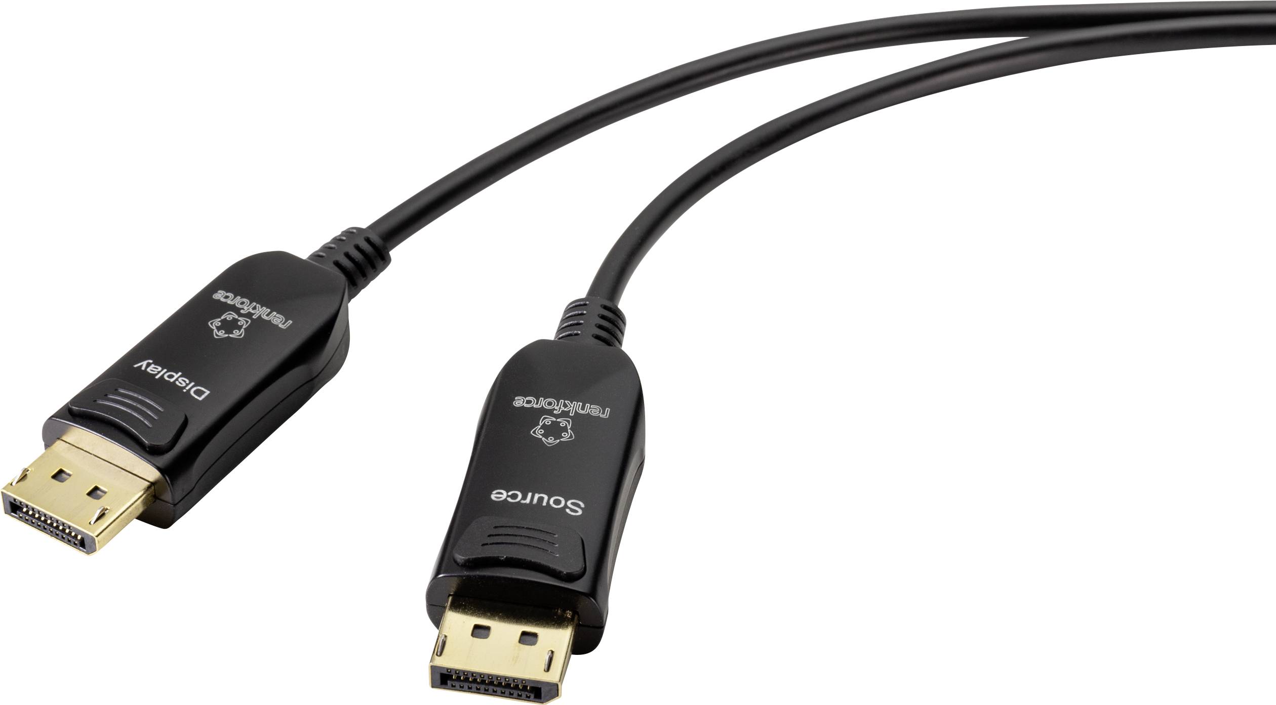 RENKFORCE DisplayPort Anschlusskabel 30.00 m RF-4598014 DisplayPort 1.4 Black