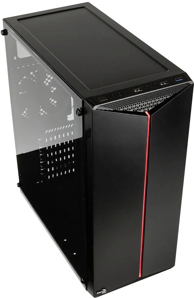 AeroCool ACCM-PV18012.11 Midi-Tower Gaming-Gehäuse, Gehäuse Schwarz-1