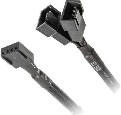 PC-Lüfter Anschlusskabel [1x  - 2x ] 0 mm Schwarz Phanteks