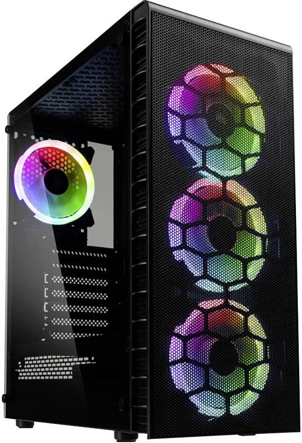 Kolink OBSERVATORY LITE MESH Midi-Tower Gaming-Gehäuse  Schwarz