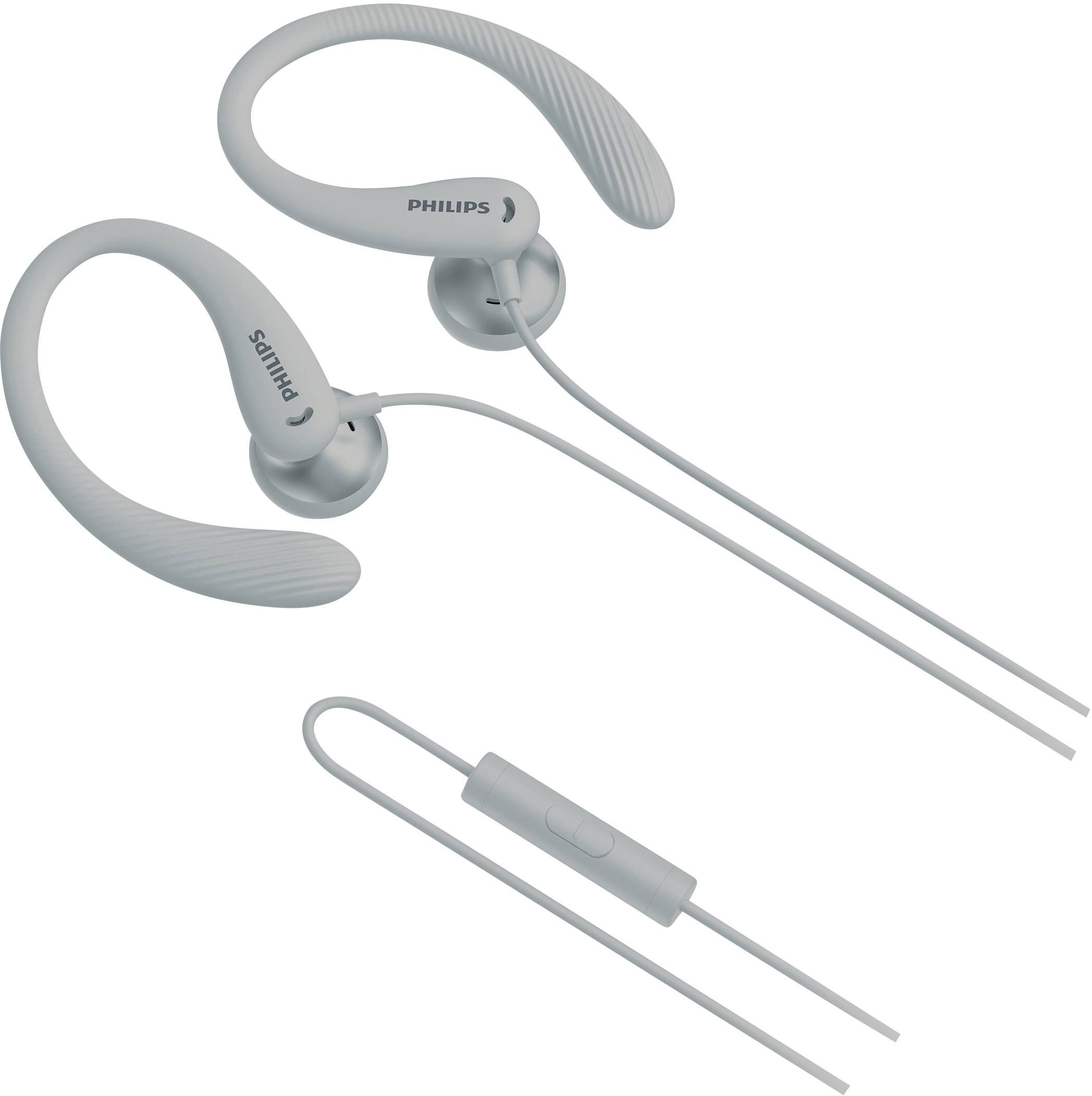 Philips A1105WT On Ear Kopfhörer kabelgebunden Weiß Ohrbügel, Lautstärkeregelung, Mikrofon-Stummschaltung Sport-1