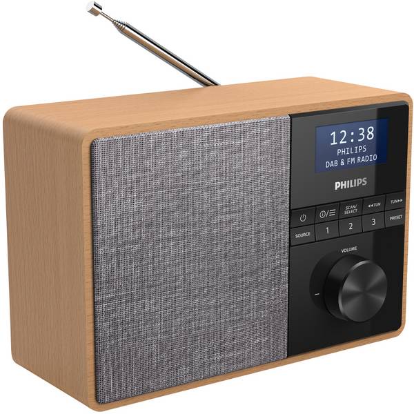 PHILIPS TAR5505/10 Radio braun, silber Portable Audio und Car-HiFi