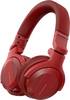 Pioneer DJ HDJ-CUE1BT-R Over Ear Kopfhörer Bluetooth®, kabelgebunden Rot Faltbar DJ