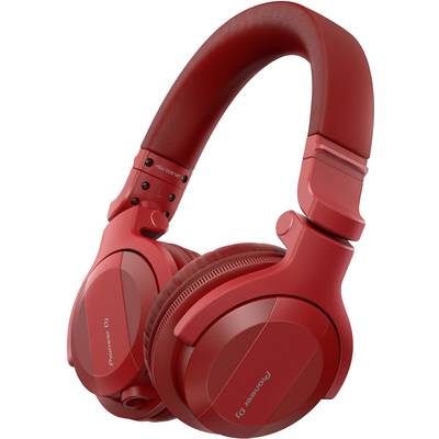 Pioneer DJ HDJ-CUE1BT-R DJ  Over Ear Kopfhörer Bluetooth®, kabelgebunden  Rot  Faltbar