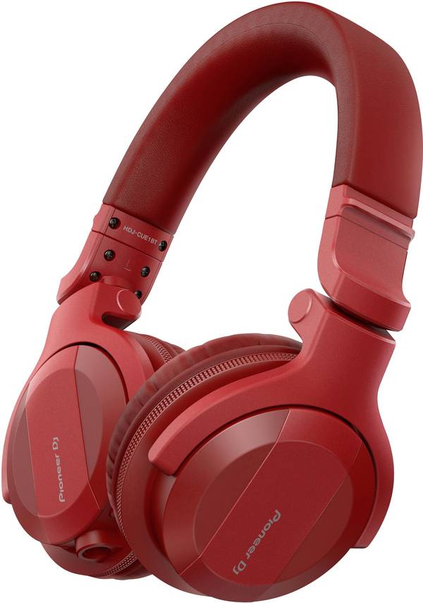 Pioneer DJ HDJ-CUE1BT-R  Over Ear Kopfhörer Bluetooth®, kabelgebunden  Rot  Faltbar DJ