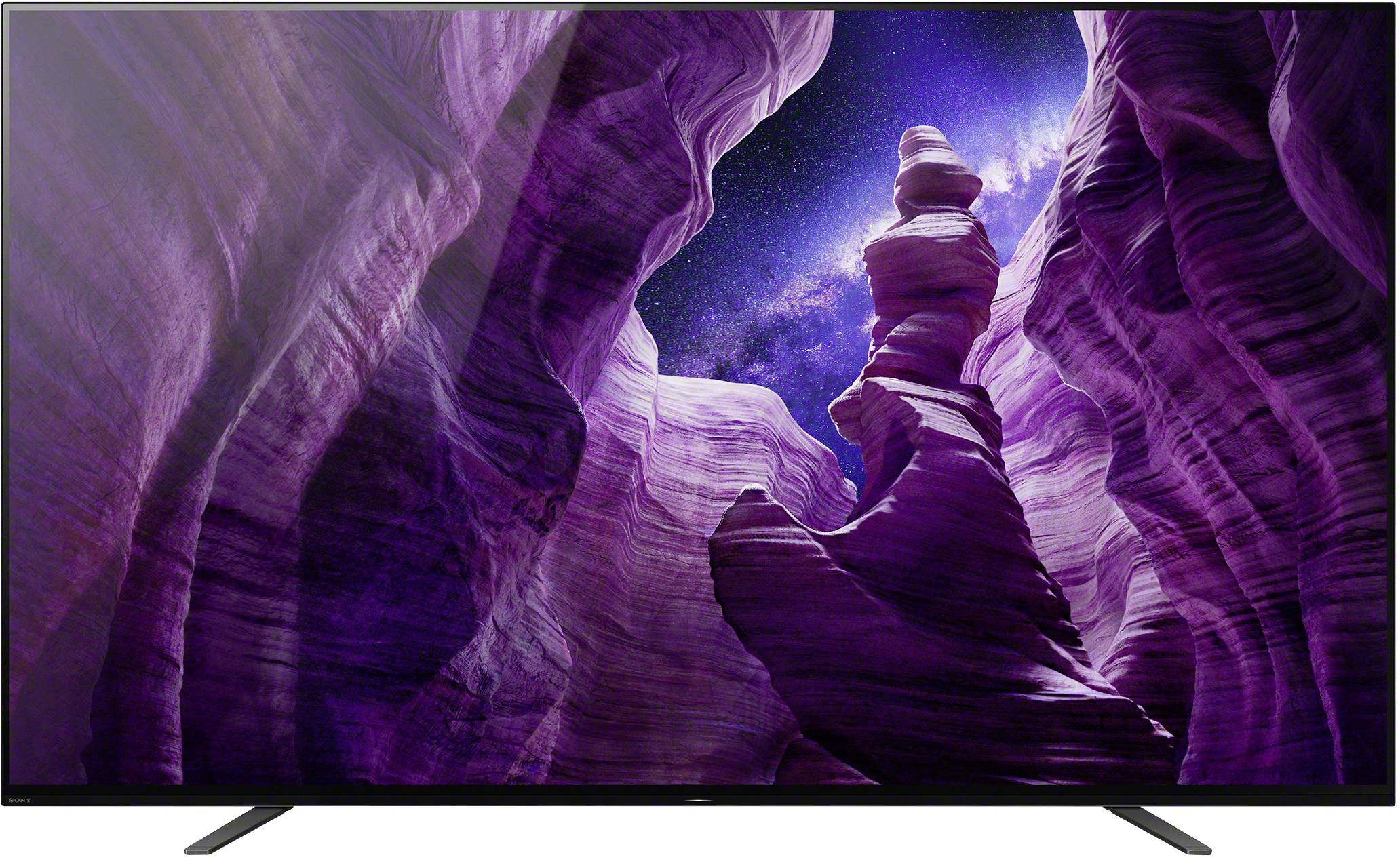 Bravia KD-55A8 OLED-TV 139 cm 55 Zoll EEK B (A+++ - D) Twin DVB-T2/C/S2, UHD, Smart TV, WLAN, PVR ready, CI+