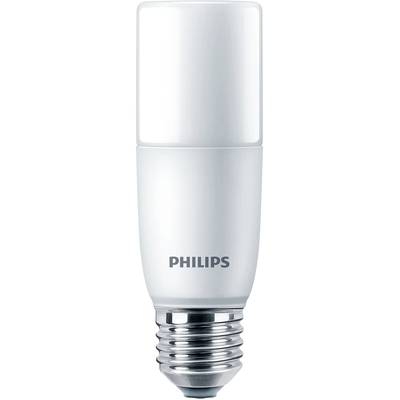 Weiße LED-Glühbirne von Philips mit E27-Sockel, für energieeffizientes Licht.