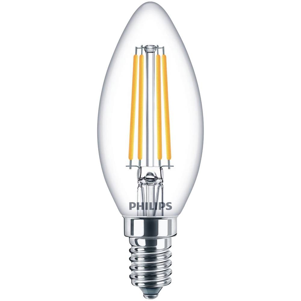 Philips Lighting 76221600 LED-lamp Energielabel E (A - G) E14 6.5 W = 60 W Koudwit (Ø x l) 3.5 cm x 9.7 cm 1 stuk(s)