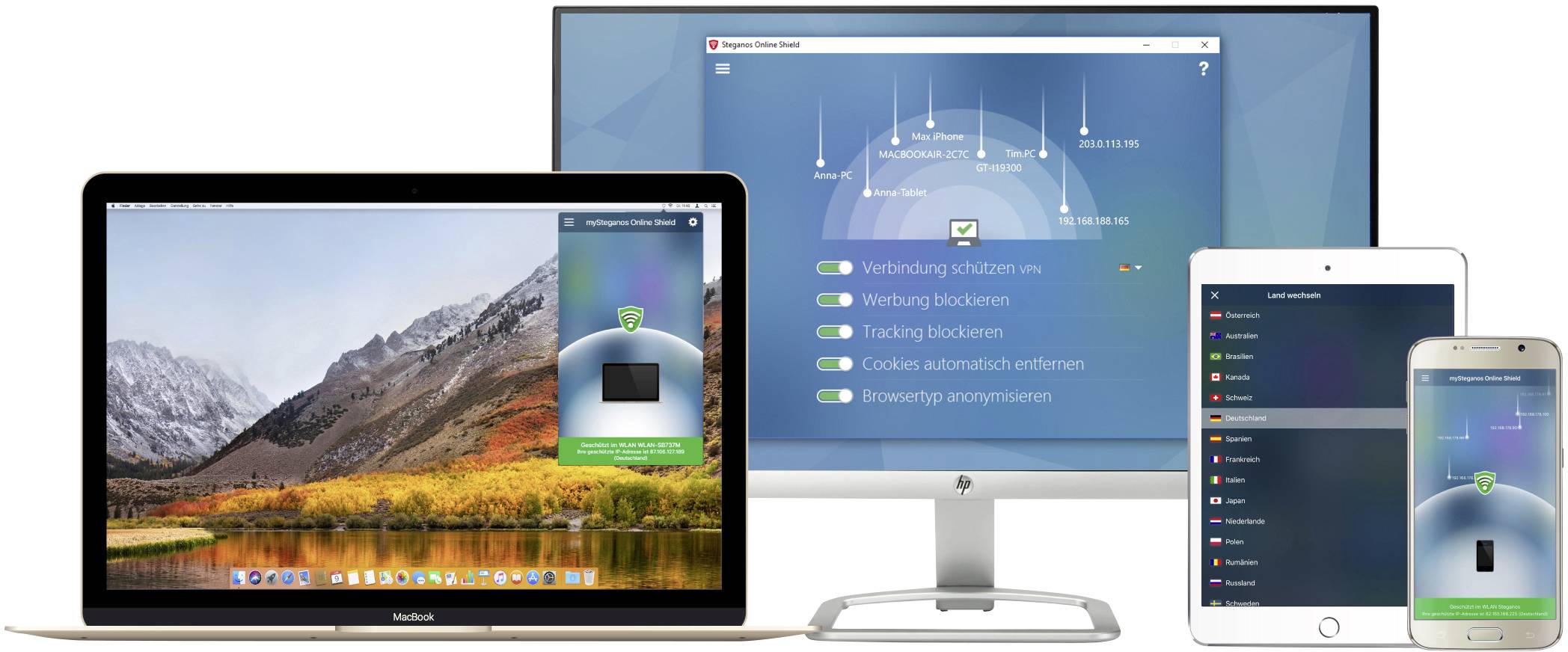 AVANQUEST - mySteganos Online Shield VPN - Lizenz - ESD - Win-2