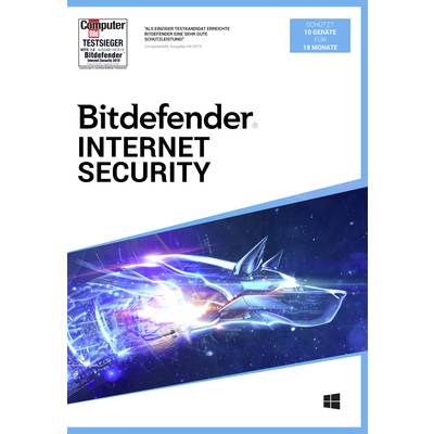 BitDefender Internet Security 10 Geräte/18 Monate  Windows Antivirus