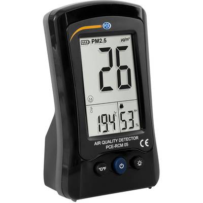 PCE Instruments Partikelzähler PCE-RCM 05 |0 … 500µg/m³ ||PM2,5 |Luftqualität |Temperatur |Luftfeuchte |inkl. Piktogramm
