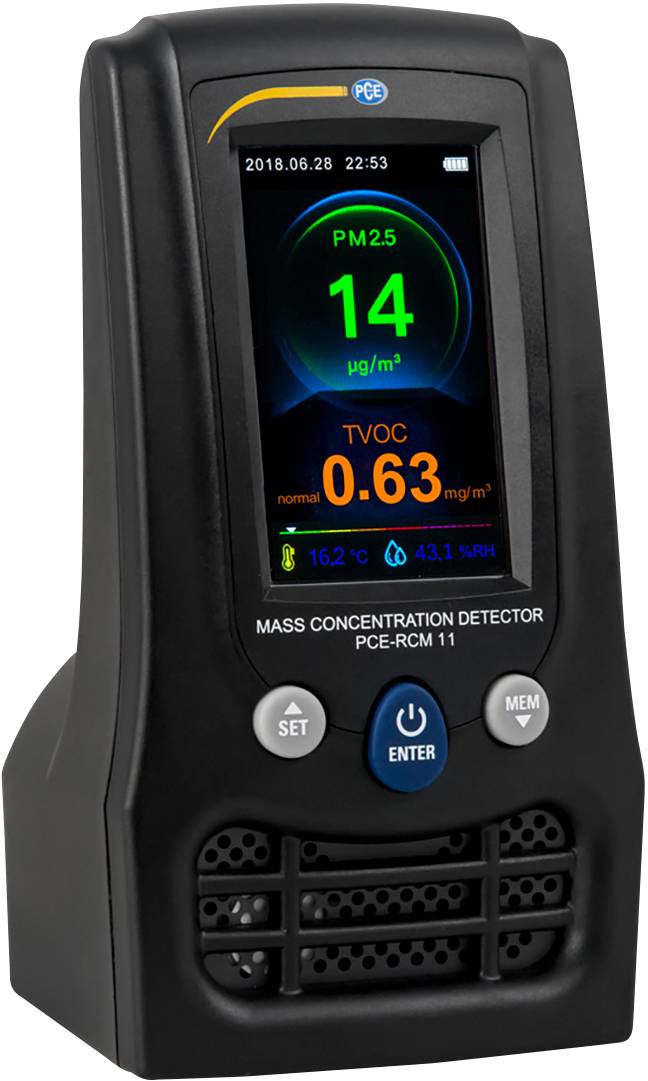 PCE Feinstaub-Messgerät PCE Instruments PCE-RCM 11 Temperatur, Luftfeuchtigkeit