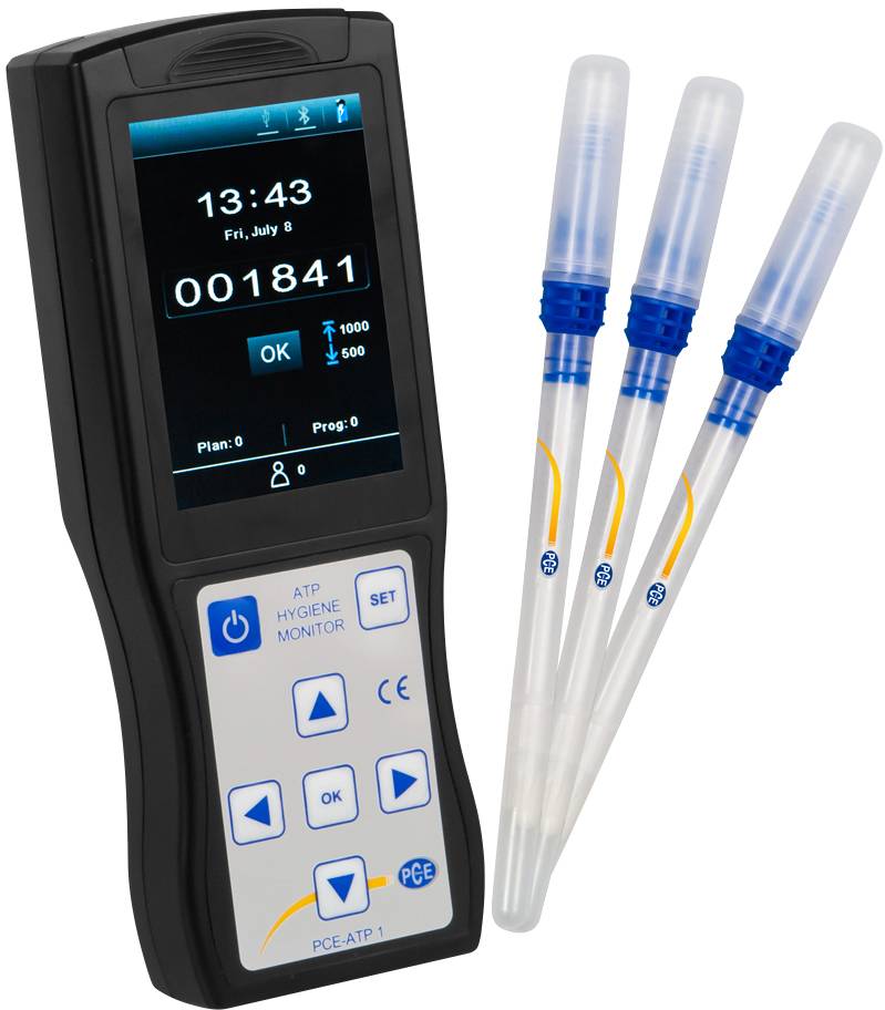 PCE Instruments ATP-Tester PCE-ATP 1 bis 999999 RLU |schnelle Hygienemessung |einfache Probennahme |Selbstkalibrierung