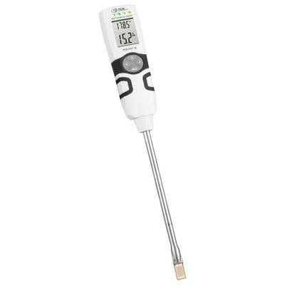 Digitales Thermometer mit LCD-Display und langem Metallschaft zum Messen der Temperatur.