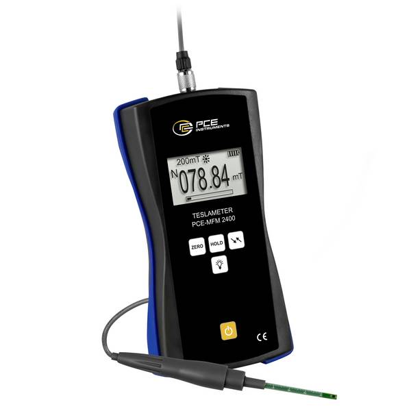 PCE Instruments Magnetfeldmesser PCE-MFM 2400 bis 200 mT |Genauigkeit 1 % |transversaler Sensor |Tesla & Gaussmessung