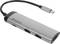 USB-C-Hub von Verbatim mit mehreren Anschlüssen, darunter USB 3.0 und HDMI, an einem kurzen Kabel befestigt.