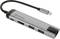 USB-C-Hub mit HDMI-Ausgang und zwei USB 3.0-Ports, silbernes Gehäuse, geeignet für vielseitige Anschlussmöglichkeiten.