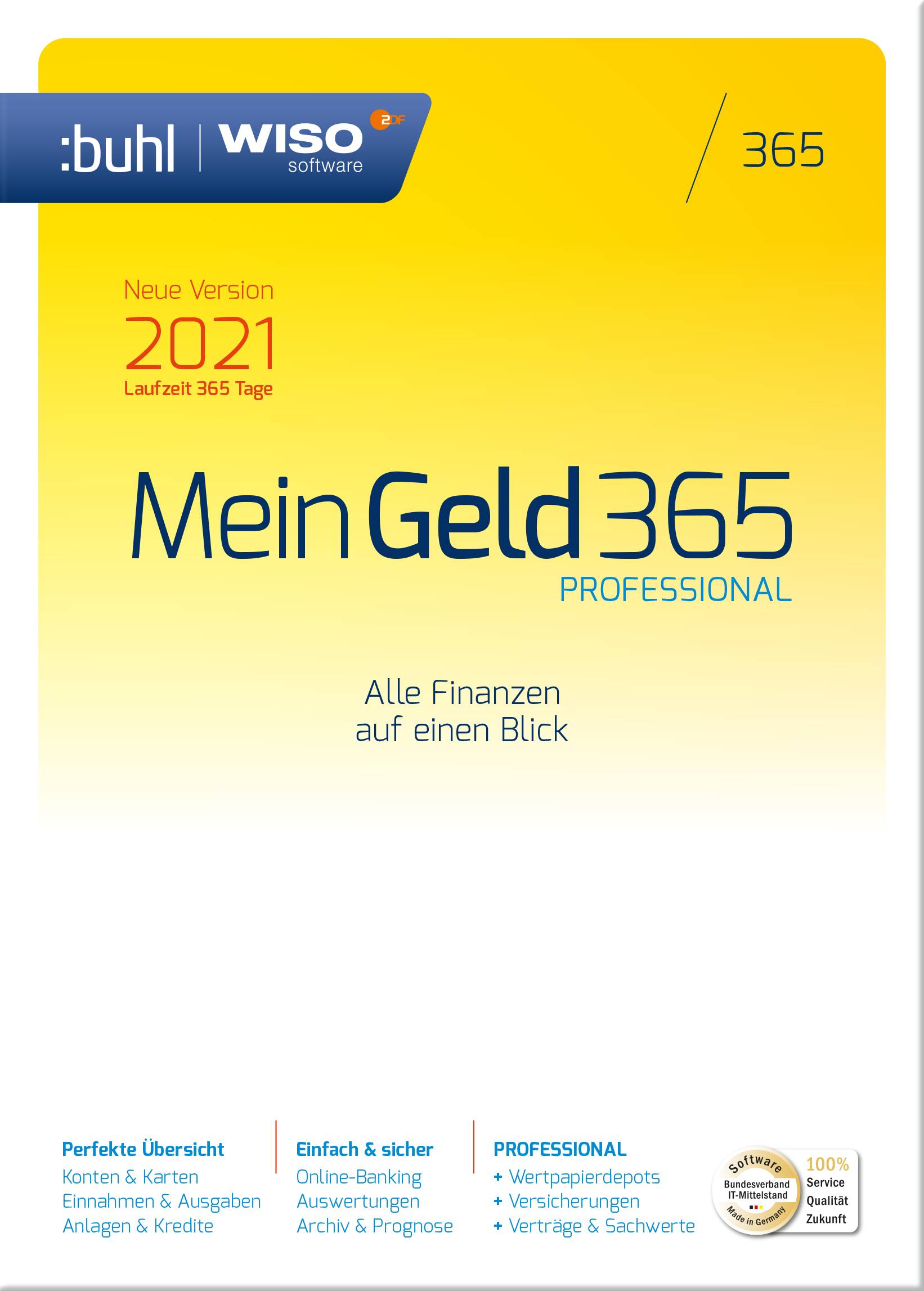 wiso mein geld professional 365 jahreslizenz 1 lizenz windows finanz software kaufen
