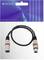 Omnitronic XLR-Kabel, symmetrisch, schwarz, 0,5 m. Verpackung mit Markennamen, CE-Zeichen, Mikrofonanschlussstecker.