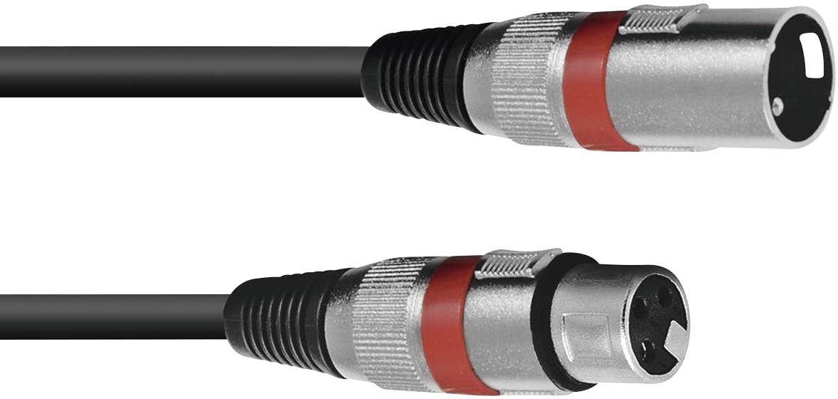 OMNITRONIC 3022047R XLR Verbindungskabel [1x XLR-Stecker 3 polig - 1x XLR-Buchse 3 polig] 3.00