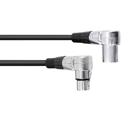 Omnitronic 30220630 XLR Verbindungskabel [1x XLR-Stecker 3 polig - 1x XLR-Buchse 3 polig] 1.50 m Schwarz