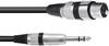 Omnitronic 3022075F XLR Adapterkabel [1x XLR-Buchse 3 polig - 1x Klinkenstecker 6.3 mm (stereo)] 0.15 m Schwarz
