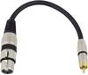 Omnitronic 3022075J XLR Adapterkabel [1x XLR-Buchse 3 polig - 1x Cinch-Stecker] 0.15 m Schwarz