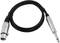 Kabel mit XLR-Stecker an einem Ende und Klinkenstecker am anderen Ende, typischerweise verwendet für Audioverbindungen.