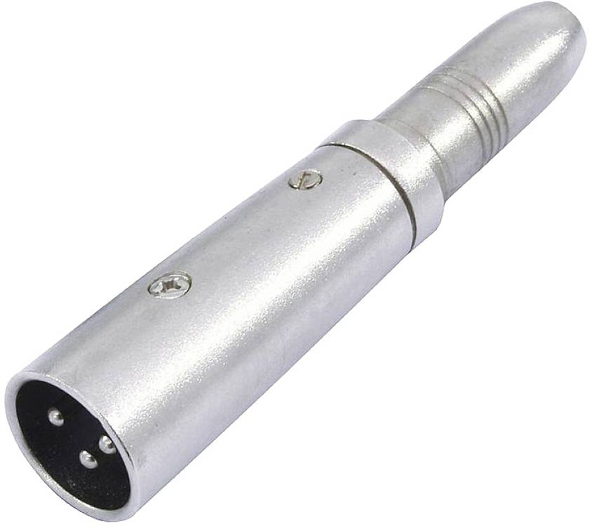 OMNITRONIC 30226500 XLR Adapter [1x XLR-Stecker 3 polig - 1x Klinkenbuchse 6.3 mm (mono)]