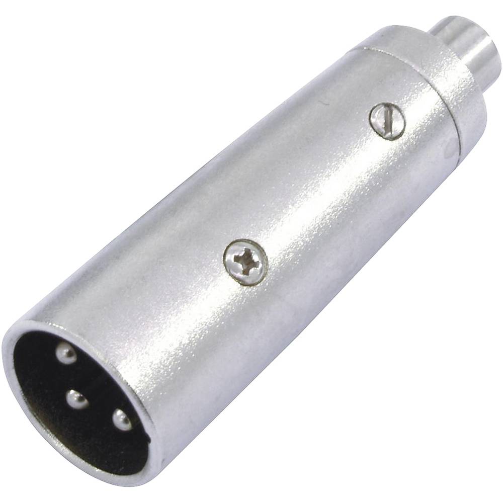 Omnitronic 30226566 XLR Adapter [1x Cinch-koppeling 1x XLR-stekker 3-polig] Zilver