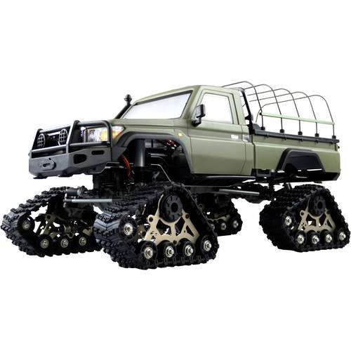 Amewi AMXRock RCX10BTS Scale Crawler Pick-Up mattgrün 1:10, RTR Brushed 1:10 RC Modellauto Elektro Crawler RtR 2,4 GHz