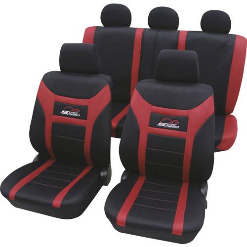 Thumbnail - HP Autozubehör 22927 Sitzbezug Polyester Rot Fahrersitz, Beifahrersitz, Rücksitz