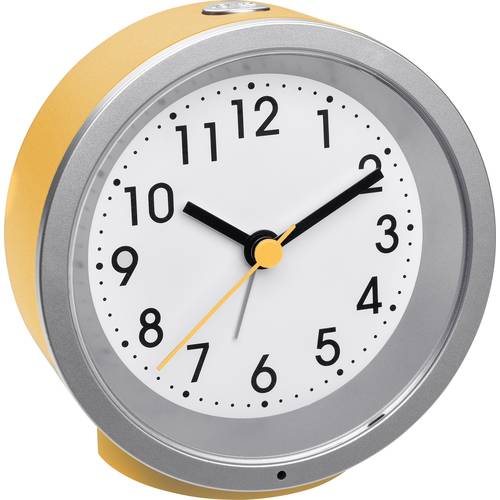TFA Dostmann 60.1034.07 Quarz Wecker Sonnengelb Alarmzeiten 1