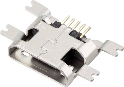 TRU COMPONENTS TC-9201988 Einbaubuchse Micro-USB 2.0 SMD Buchse, Einbau horizontal Micro-USB 2.0 SMD  Inhalt: 1 St.