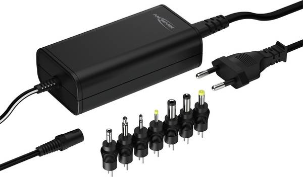 Ansmann 1201-0026 Steckernetzteil, einstellbar 12 V/DC, 24 V/DC, 22 V/DC, 20 V/DC, 19 V/DC, 18 V/DC, 15 V/DC 2250 mA 27 W