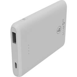Image of Hama SLIM 5HD Powerbank 5000 mAh Fast Charge LiPo USB-A Weiß Statusanzeige