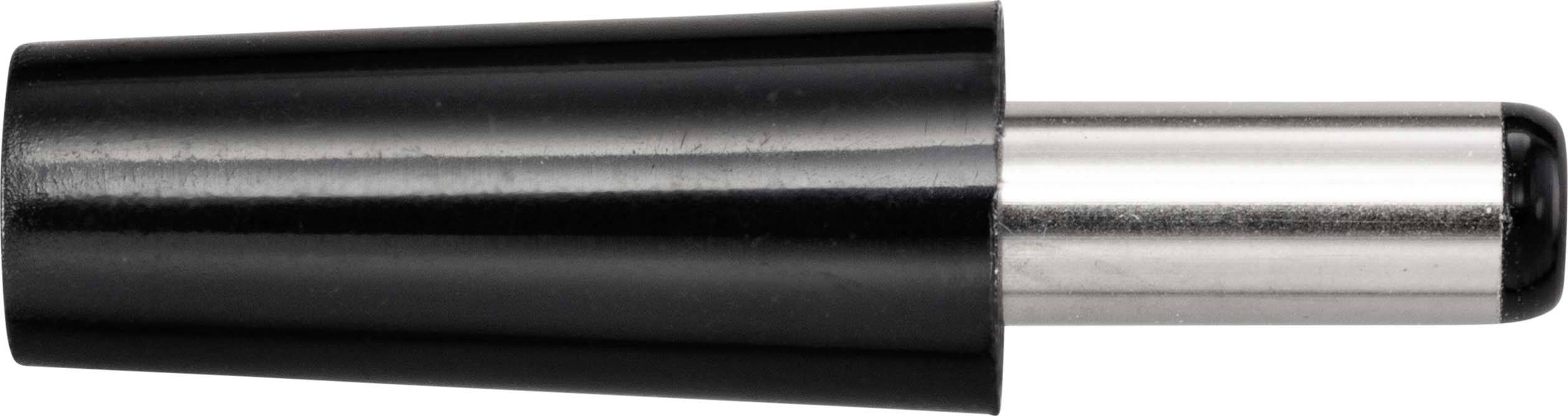 Ein schwarzer Filzstift mit abgerundeter Spitze.