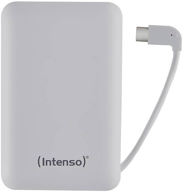 Intenso XC10000 Powerbank 10000 mAh  LiPo USB-A, USB-C® Weiß Statusanzeige