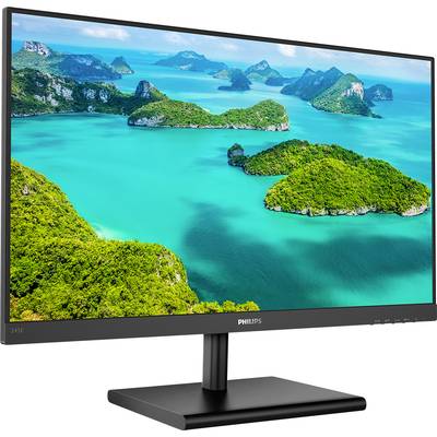 Ein Computermonitor zeigt eine lebendige Landschaft mit türkisfarbenem Wasser und grünen Inseln unter einem blauen Himmel.