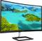 Ein gebogener Philips-Monitor zeigt eine malerische Landschaft mit türkisfarbenem Wasser und üppig-grünen Inseln unter blauem Himmel.