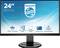 Philips 24"-Monitor mit USB-C-Docking, weitem Betrachtungswinkel, ultra-schmalem Rahmen, flimmerfrei und PowerSensor.