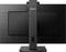 Der Monitor zeigt die Rückansicht eines schwarzen Philips Bildschirms mit höhenverstellbarem Standfuß.